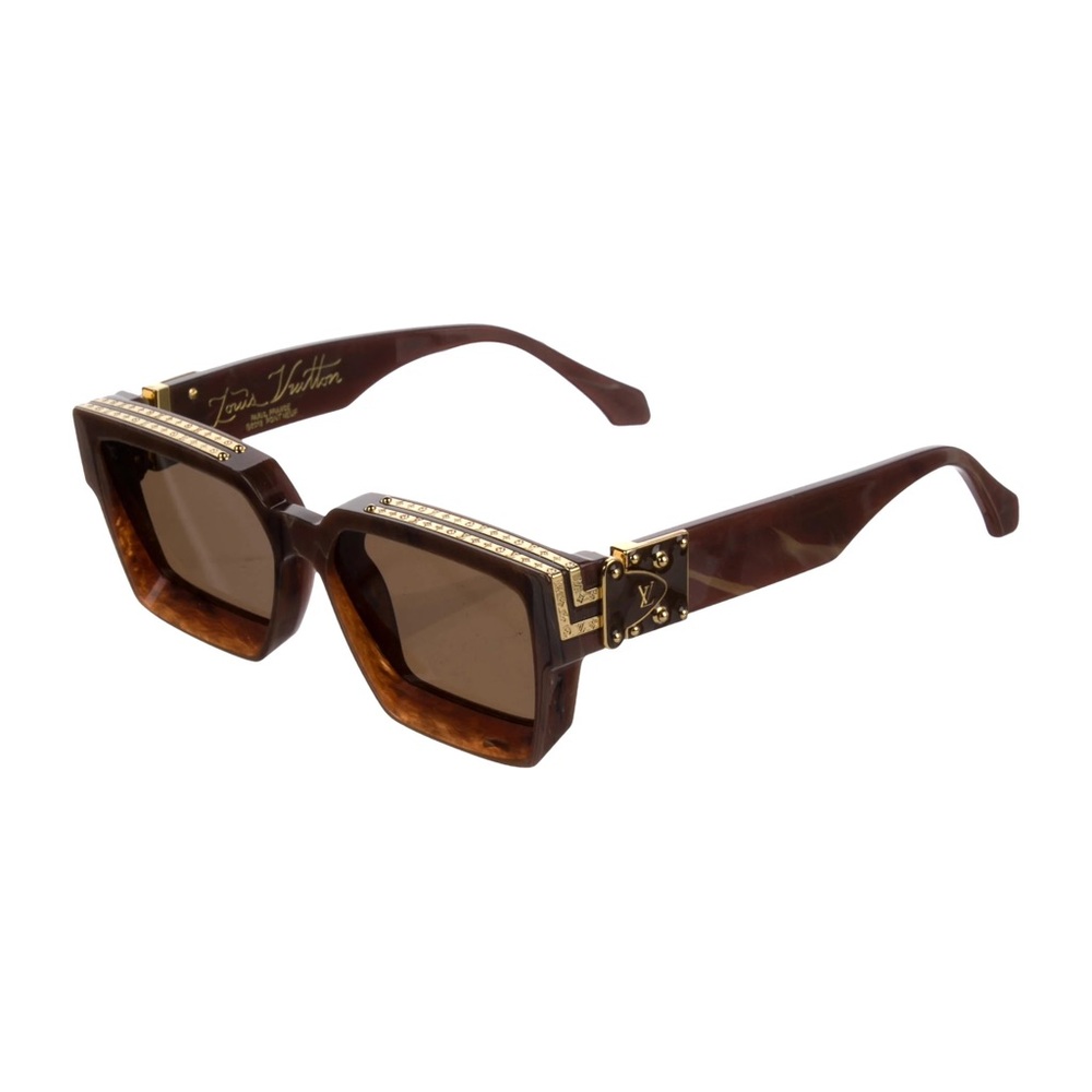 Brown Louis Vuitton millionaire sunglasses
